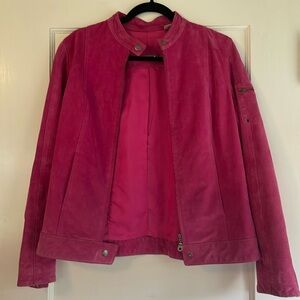 Barbie pink REAL leather jacket perfect for Halloween!